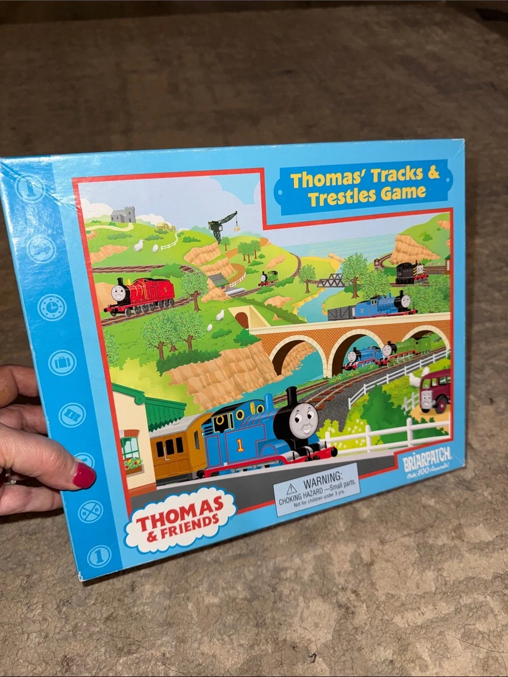 Thomas & Friends Bright Green Train Tracks & Spinner Board Game 2003